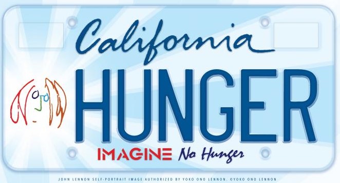 Hunger license plate