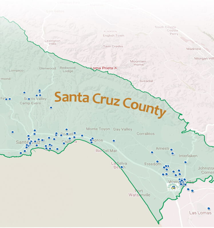 Second Harvest agencies map