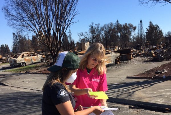 Yaseth in neighborhood destroyed by fire