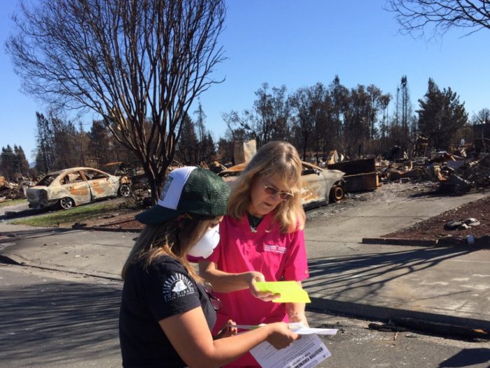 Yaseth in neighborhood destroyed by fire